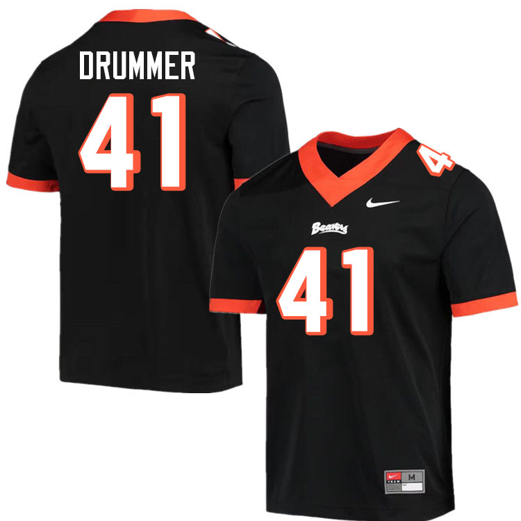 Men #41 Jhae Drummer Oregon State Beavers College Football Jerseys Stitched-Throwback